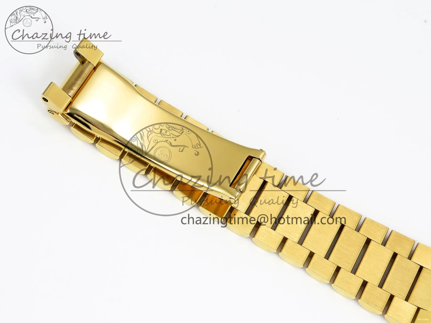 MiroTime 0324 Day Date 36 YG RAF Best Edition Brown Wave Dial on YG Bracelet A Effortless 1383